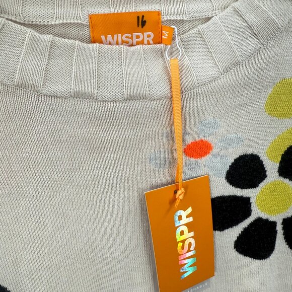 WISPR Blossom Silk-blend Sweater In Neutral Size M NWT - Picture 5 of 10